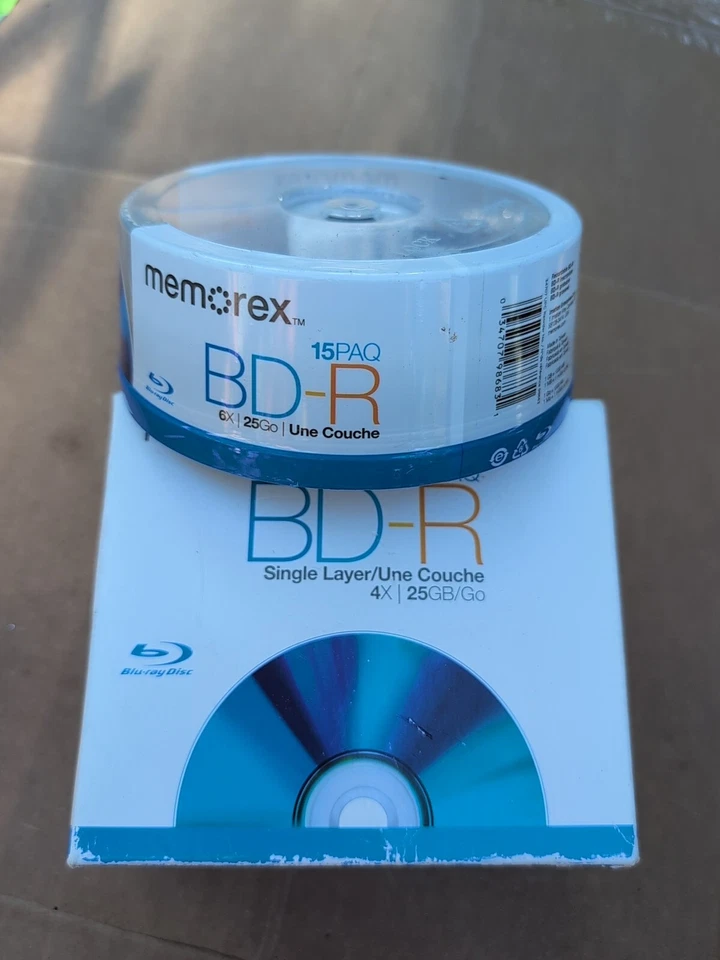 15pk 25GB Writeable Bluray Disks Single Layer 4X Sealed 6x Lot 30 - Image 2 of 2
