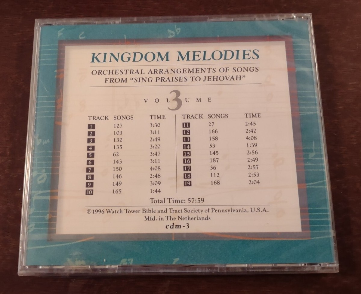 KINGDOM MELODIES ON COMPACT DISC VOLUME 3 - Watch Tower Bible