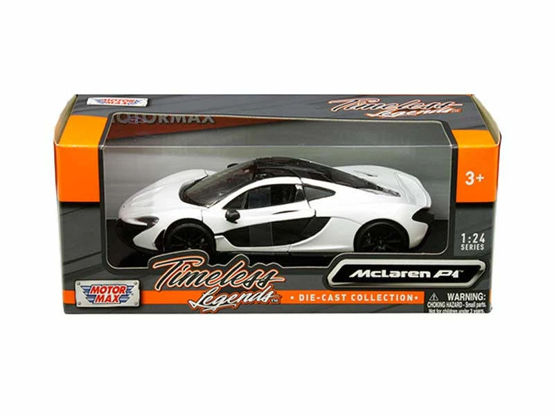 McLaren P1 - Blanco (Timeless Legends) 1:24 Diecast Model Car - Motormax 79325WH~ Foto 2 de 3