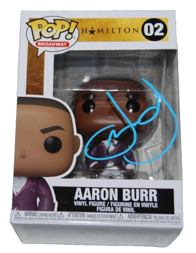 LESLIE ODOM JR signed (HAMILTON) #02 Aaron Burr Funko Pop BECKETT BAS BN07927
