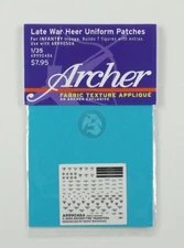 Archer 1/35 German Late War Heer Uniform Patches for Infantry Troops AR99048A