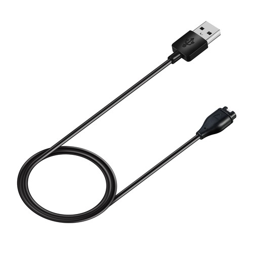 For Garmin Venu2/2S Fenix8 Approach S62 Watch Charge Cable Black Charging Cable