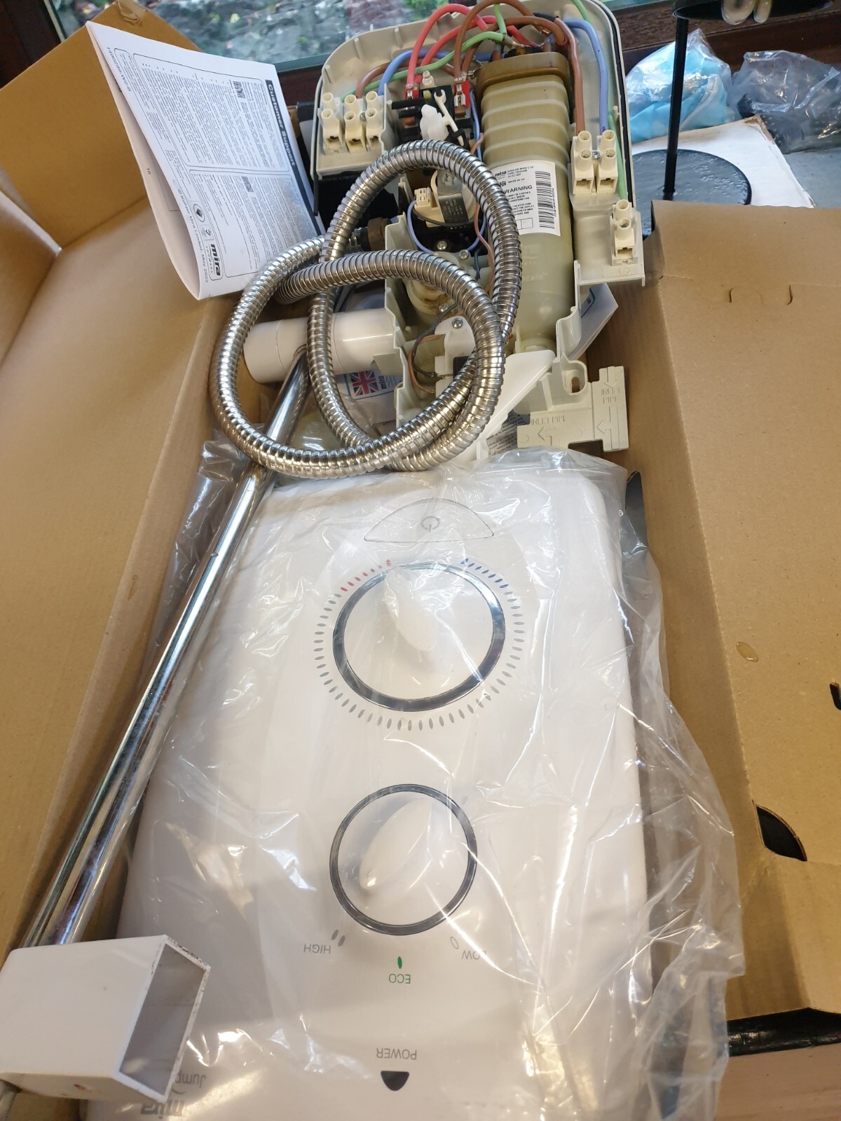 Mira Sprint/Jump 9.5 KW Multifit Manual Electric Shower.NEEDS NEW