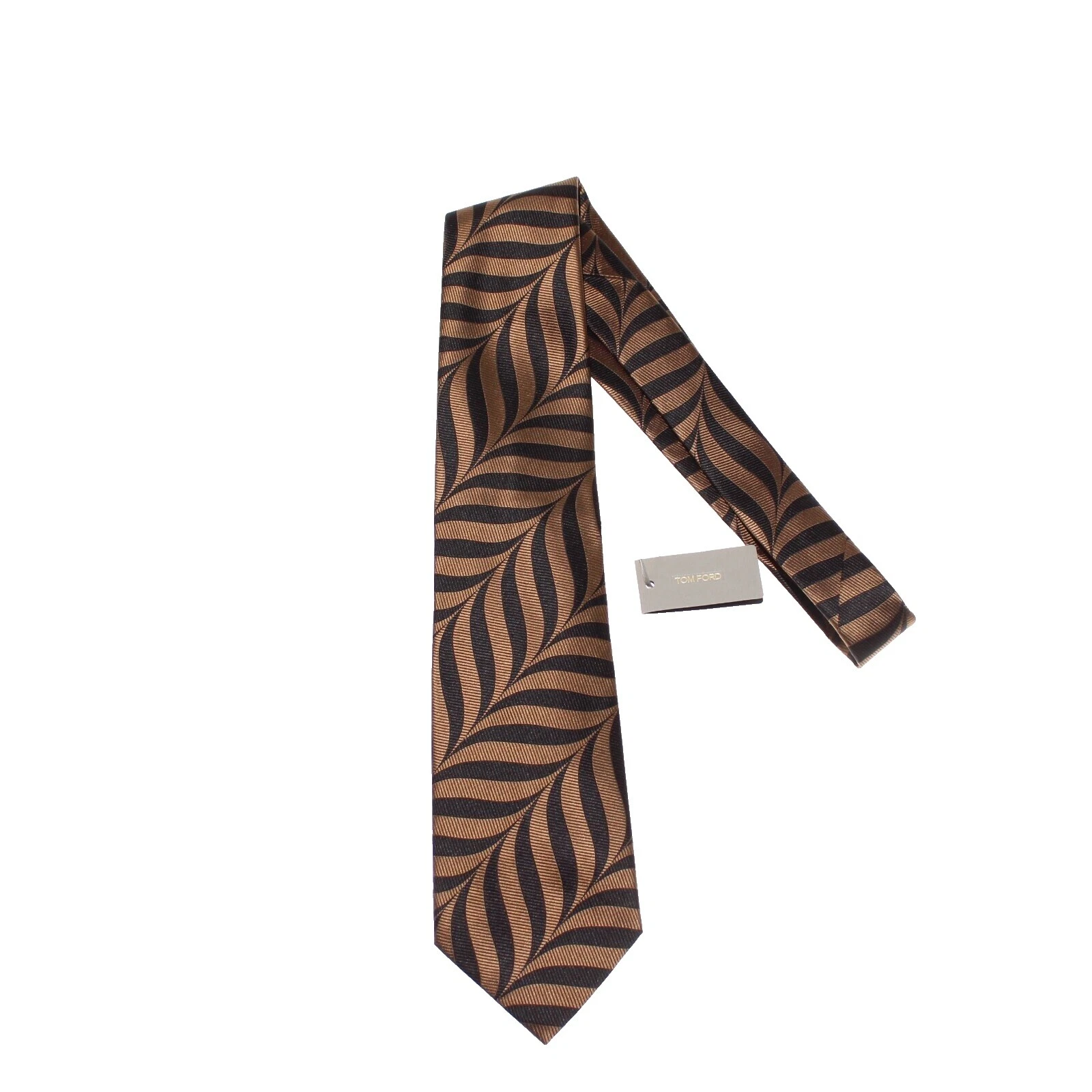 Tom Ford Brown Striped Ties for Men