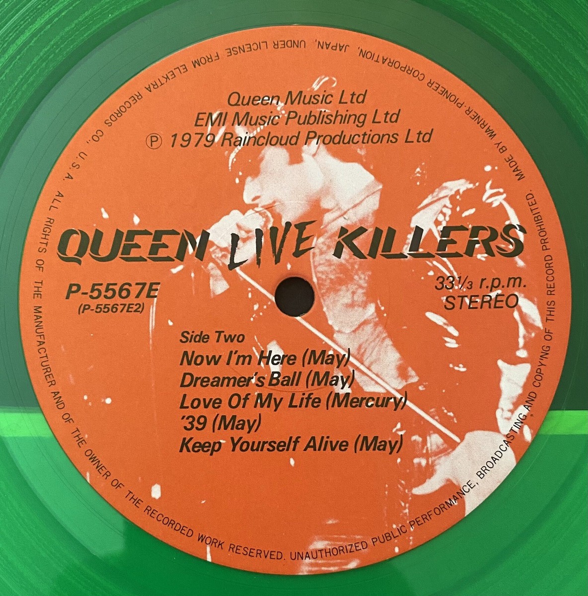 ['79年帯付きグリーン/レッド盤LP] クイーン・ライブ・キラーズ Queen – Live Killers original Japan red/green vinyl 2 LP set
