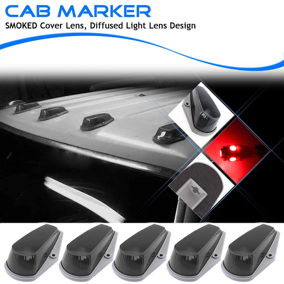5 красных ходовых огней для крыши кабины 194 светодиода для Ford F150 F250 F350 - Изображение 2 из 4