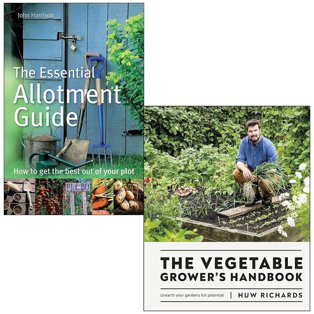 Vegetable Growers Handbook, Essential Allotment Guide John Harrison 2 Books Set