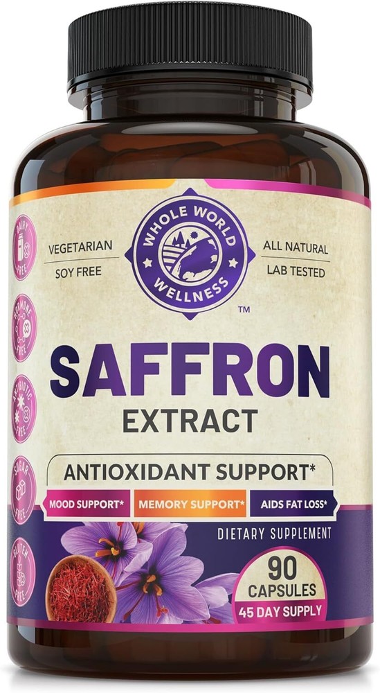 100% Pure Saffron Extract for Weight Loss - Natural Metabolism Booster & Appetite Control