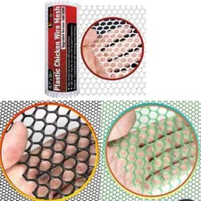 10FT Chicken Wire Mesh Plastic Poultry Net Fencing Plant Garden Barrier Durable