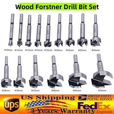 15PCS Professional Wood Forstner Drill Bit Set Metric 10-50mm High Carbon Steel