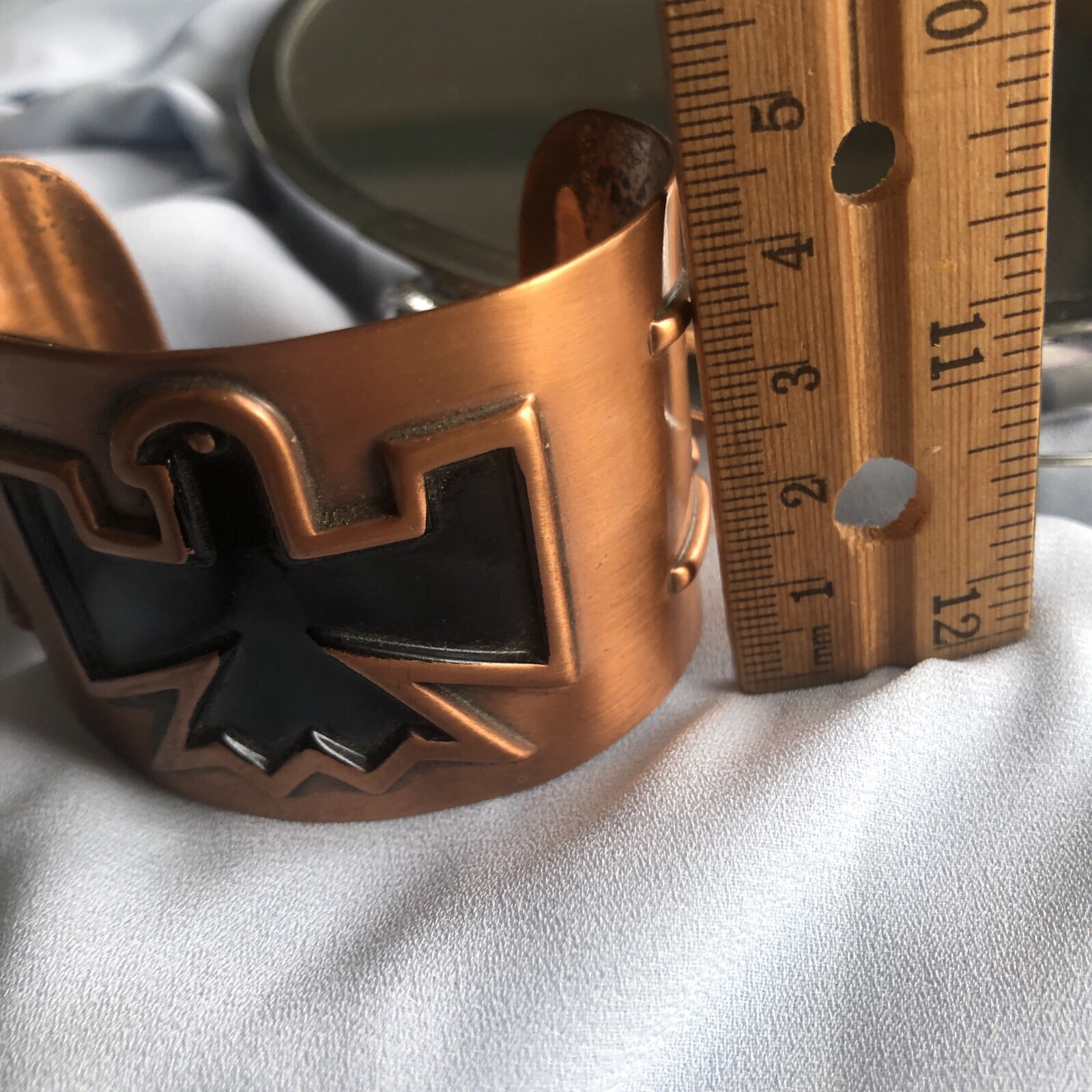 Vintage Solid Copper Southwest Native American Tr… - image 2