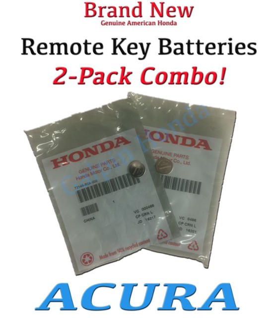 Genuine OEM Acura/ Honda Remote Key Battery (72148S0A000 2 Pack