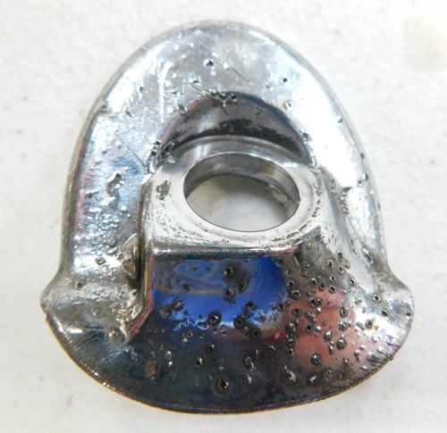 1957 chevy windshield wiper escutcheons right & left belair 210 150 wagon #4 - Picture 3 of 4