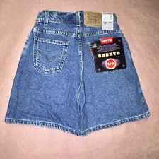 Vintage 1990  s Levis Girls Denim Shorts, Deadstock NWT, Size 12