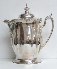 FABULOUS OLD 1860's SILVER PLATE MASSIVE LEMONADE PITCHER POUR