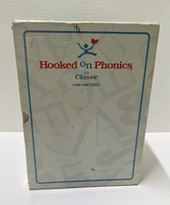 Vtg Hooked On Phonics The Classic Box Set - Cassettes, Flash Cards, Workbooks