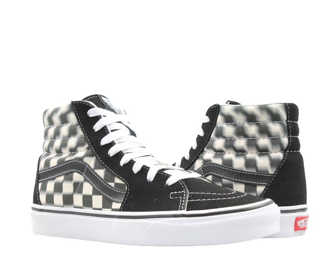 vans sk8 hi blur check