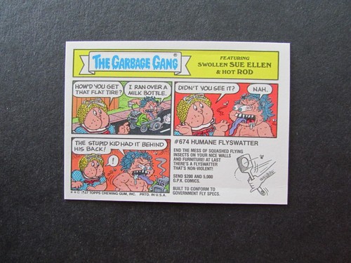 1987 Topps Garbage Pail Kids 10e série 10 cartes 413b épais hick - Photo 2/2