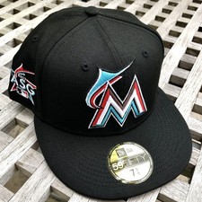 Miami Marlins 2017 ASG Patch Infrared UV New Era 59FIFTY Fitted Hat 7 5/8