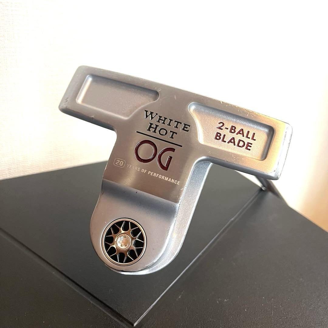 ODYSSEY WhiteHot OG 2-Ball Blade 33 カバー付 Callaway Odyssey White Hot OG 2Ball Blade Putter 33