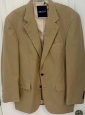Nautica Men 42 R Beige Cotton Sportcoat NWT F590 