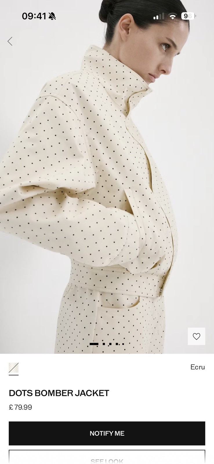 Mango Polka Dot Bomber Jacket Size Small Sold Out Brand New