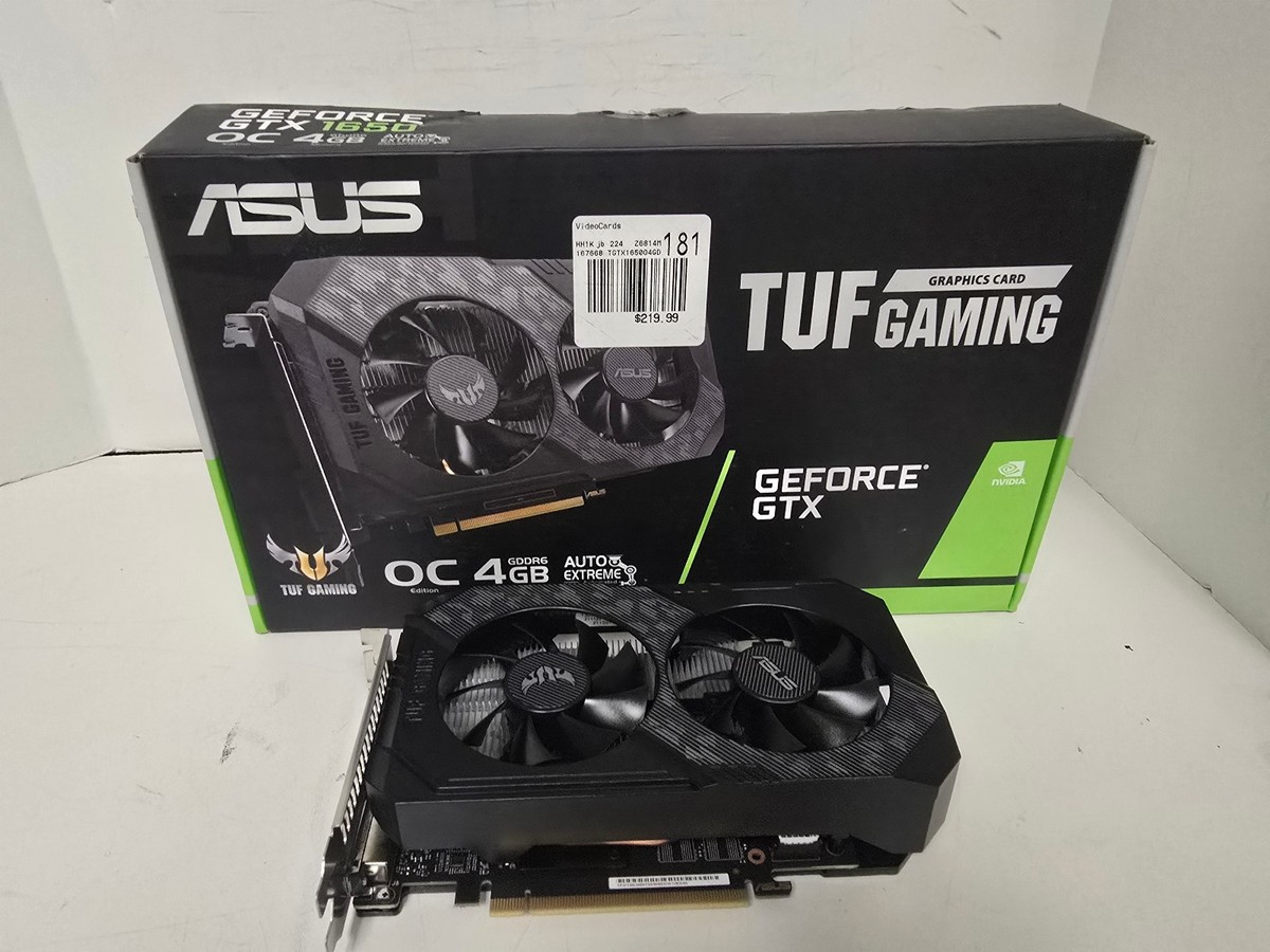 ASUS TUF Gaming GeForce GTX 1650 OC Edition 4GB GDDR6 Video Card