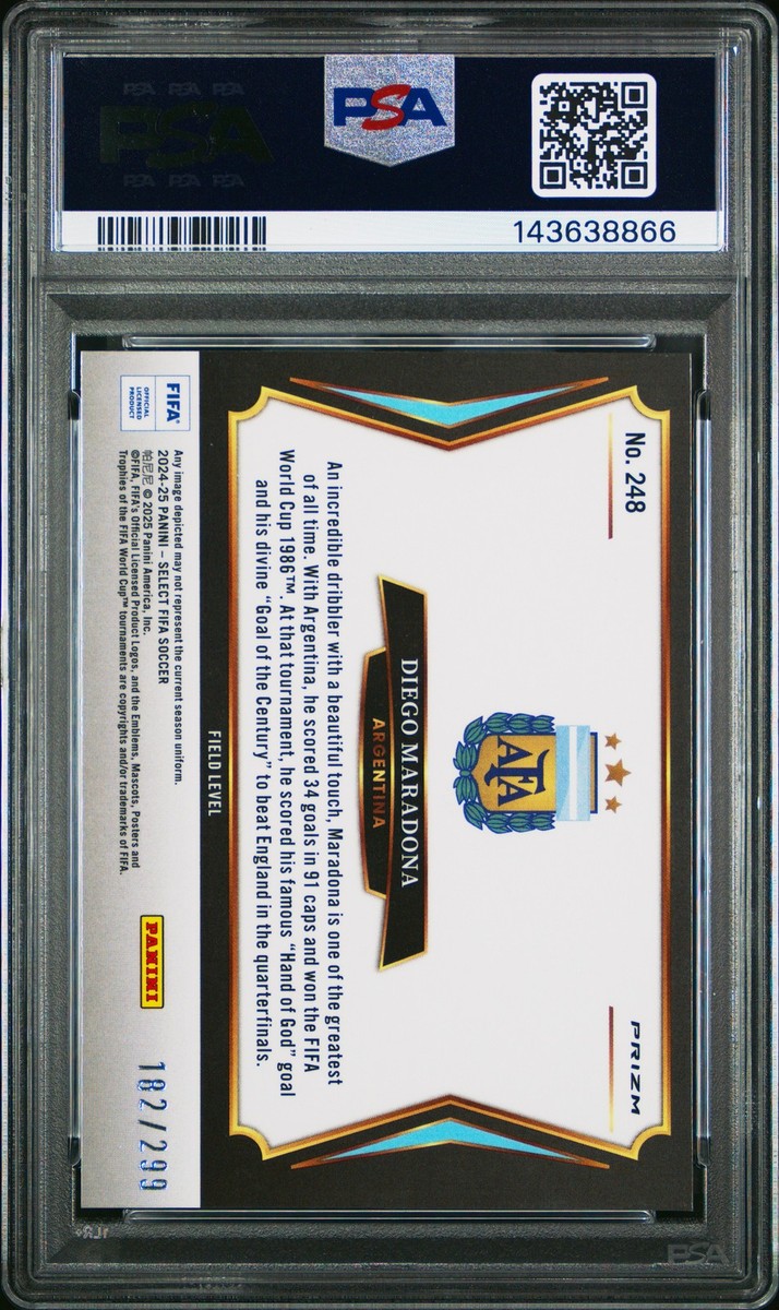 2024-25 Panini Select Fifa - Field Level Diego Maradona #248 Pink