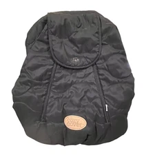 Cozy Cover Infant Car Seat Cover Black Fleece Winter Warm Zippered