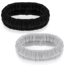 2Pcs Spa Headband, Make up Headband Hair Headband for Face Washing Hair Bands Me
