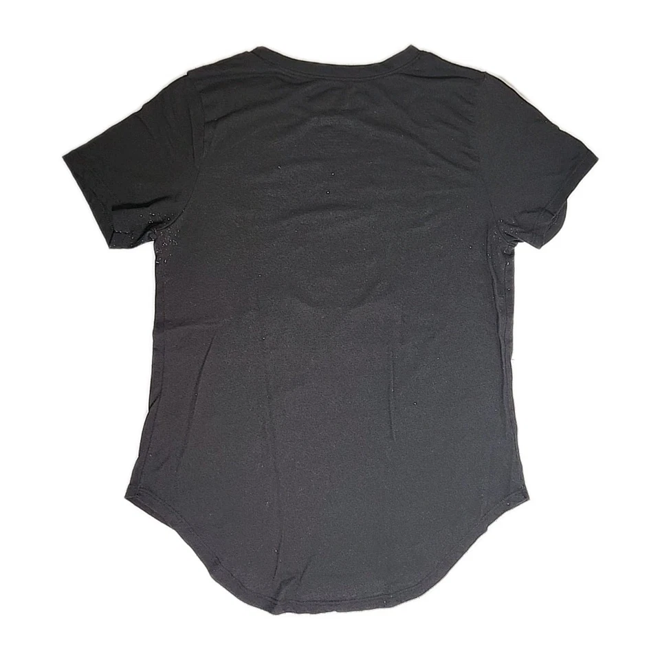 Camiseta Hybrid Apparel Niñas Talla L 11-13 Negra Rick and Morty Logo Dibujos Animados Foto 3 de 4