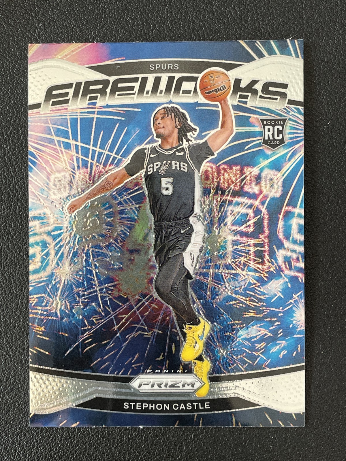 Stephon Castle 2024-25 Panini Prizm Fireworks Base 2 #13