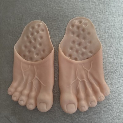 Deluxe Caveman Halloween Slippers/rubber Funny  Feet