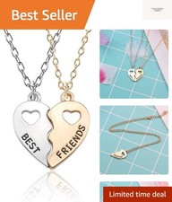 BFF Friendship Necklace for 2 - Best Friend Necklaces BFF Gifts for 2 Matchin...