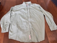 Brooks Brothers Men's Dress Shirt Madison Green 17-34 100 Supima Cotton