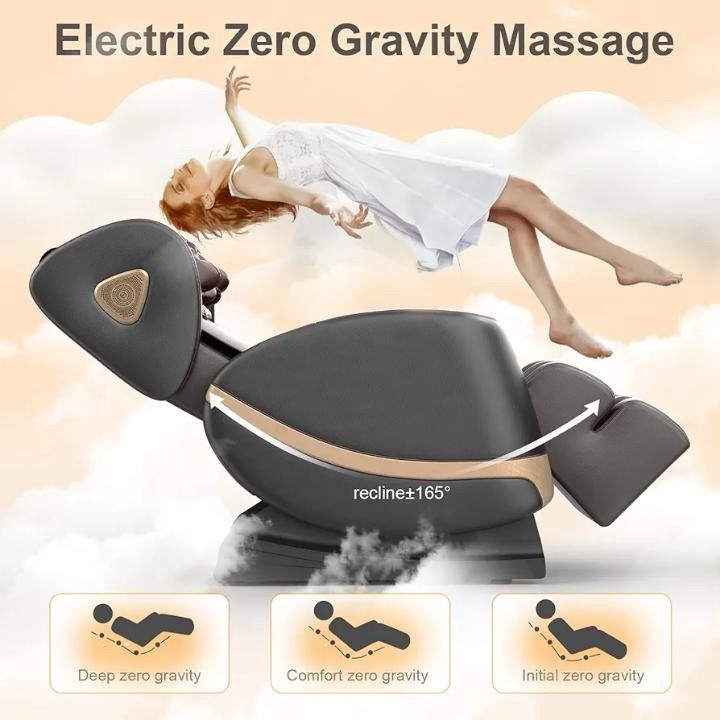Zero Gravity Full Body Massage Chair w/ Heat Airbags Foot Rollers Bluetooth