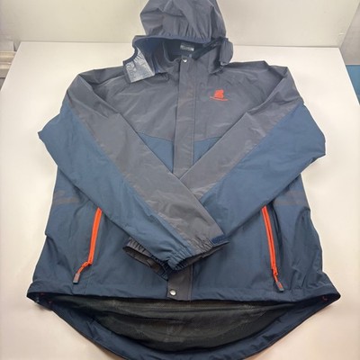 Boardman Herren XL Navy Wasserdicht Fahrradjacke Kapuze Reflektierend Regenmantel