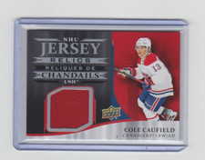 Cole Caufield Jersey Relics 2025-26 Tim Hortons with redemption card