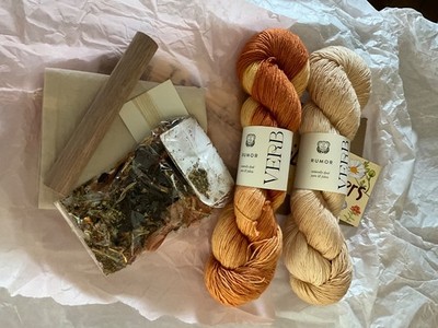 A VERB FOR KEEPING WARM SUMMER SOLSTICE KIT  FLUTTER & BLOOM   SHAWL 2025