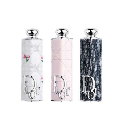 Dior Addict Lipstick Case Ribbon Flower Denim Couture Refillable