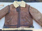 Vintage US Air Force Avirex B-3 Sheepskin Flight Jacket Size 46 - Excellent