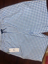 Southern Tide Boys Swim Trunks Size XL 16 Blue Plaid Color