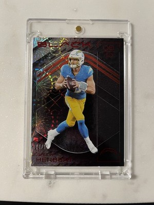 2025 Panini Black Justin Herbert Fireworks /12 FOTL Exclusive Chargers SSP