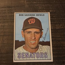 1967 Topps Bob Saverine #27 Washington Senators Base Set Baseball Card