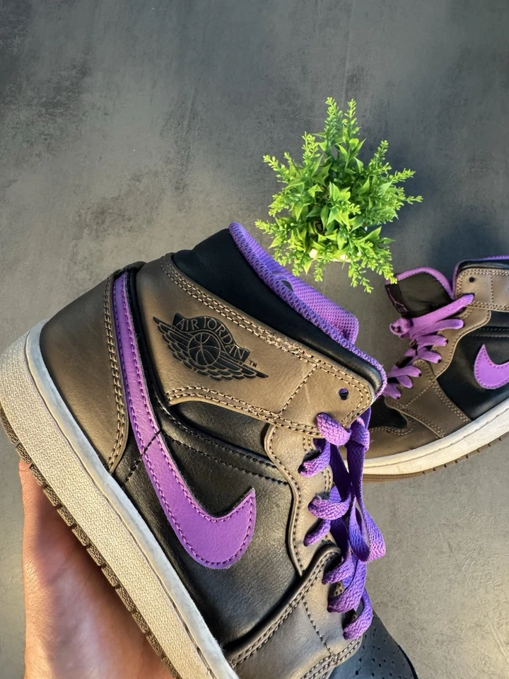 Nike Air Jordan - Marron et Violet - Taille 40 - Excellent état  - Photo 3/4