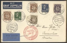 Norway 1934 Graf Zeppelin Germany 11.SAF Cover Mi414 BPP Cert Sieger Esta 113320