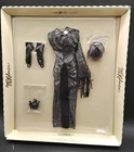 Vtg Mikelman Paul David Black And Silver Gown Gloves Hat And Shoes Outfit NIB