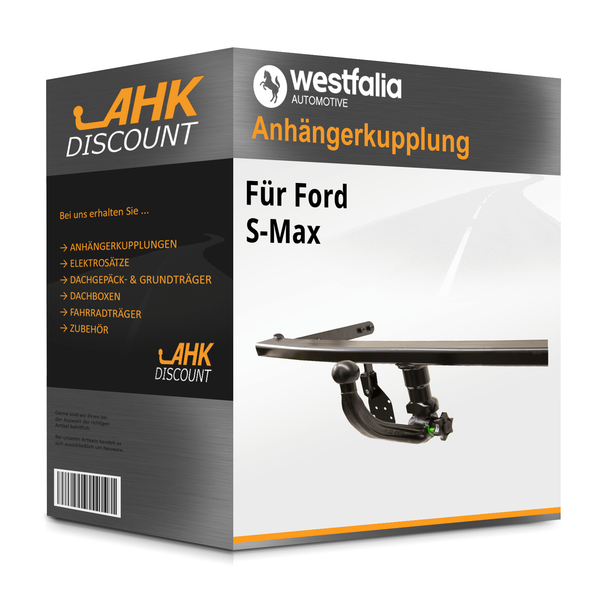 für Ford S-Max 01.2015-04.2023 Westfalia AnhäNgerkupplung Abnehmbar NEU-image