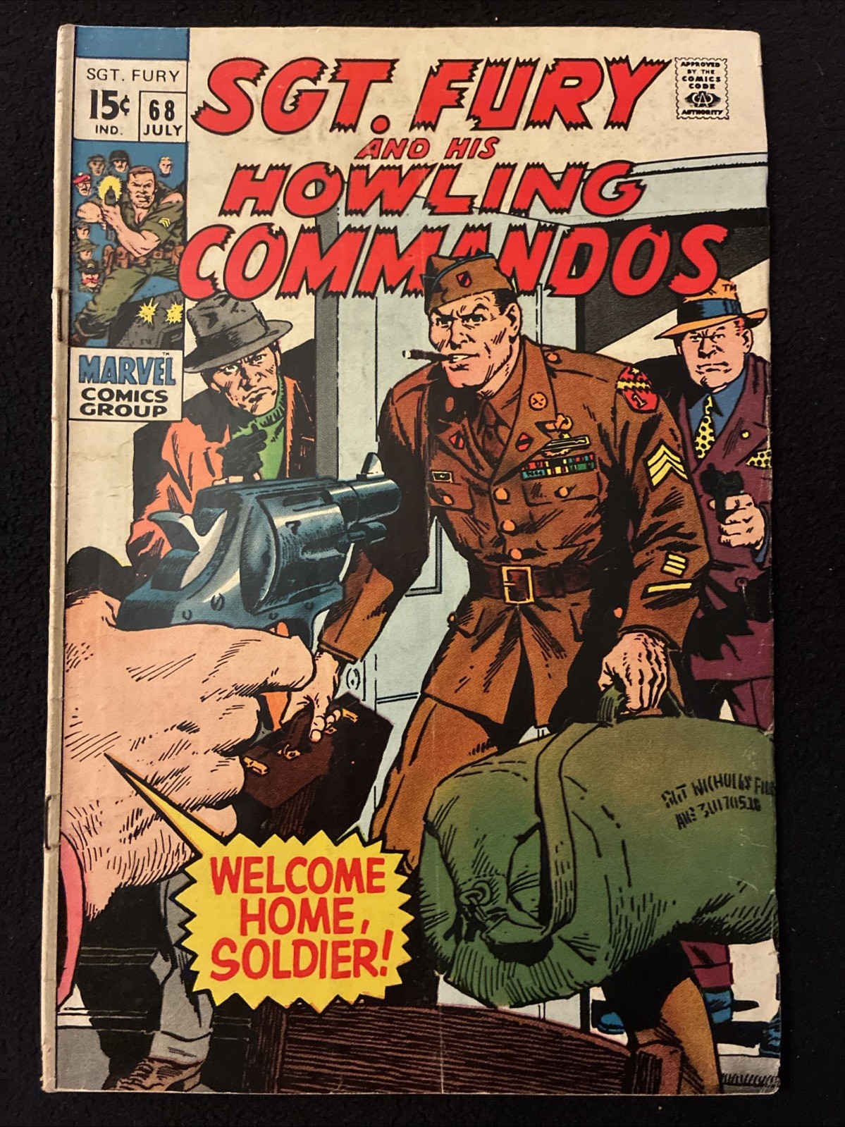 Sgt Fury And His Howling Commandos 68 5.0 Marvel 1969 Dick Ayers M7S
