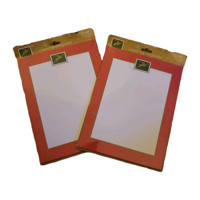#ad American Greetings Christmas Stationary Sheets 2 Pack Reindeer Stamp Vintage 99#x27; $10.00